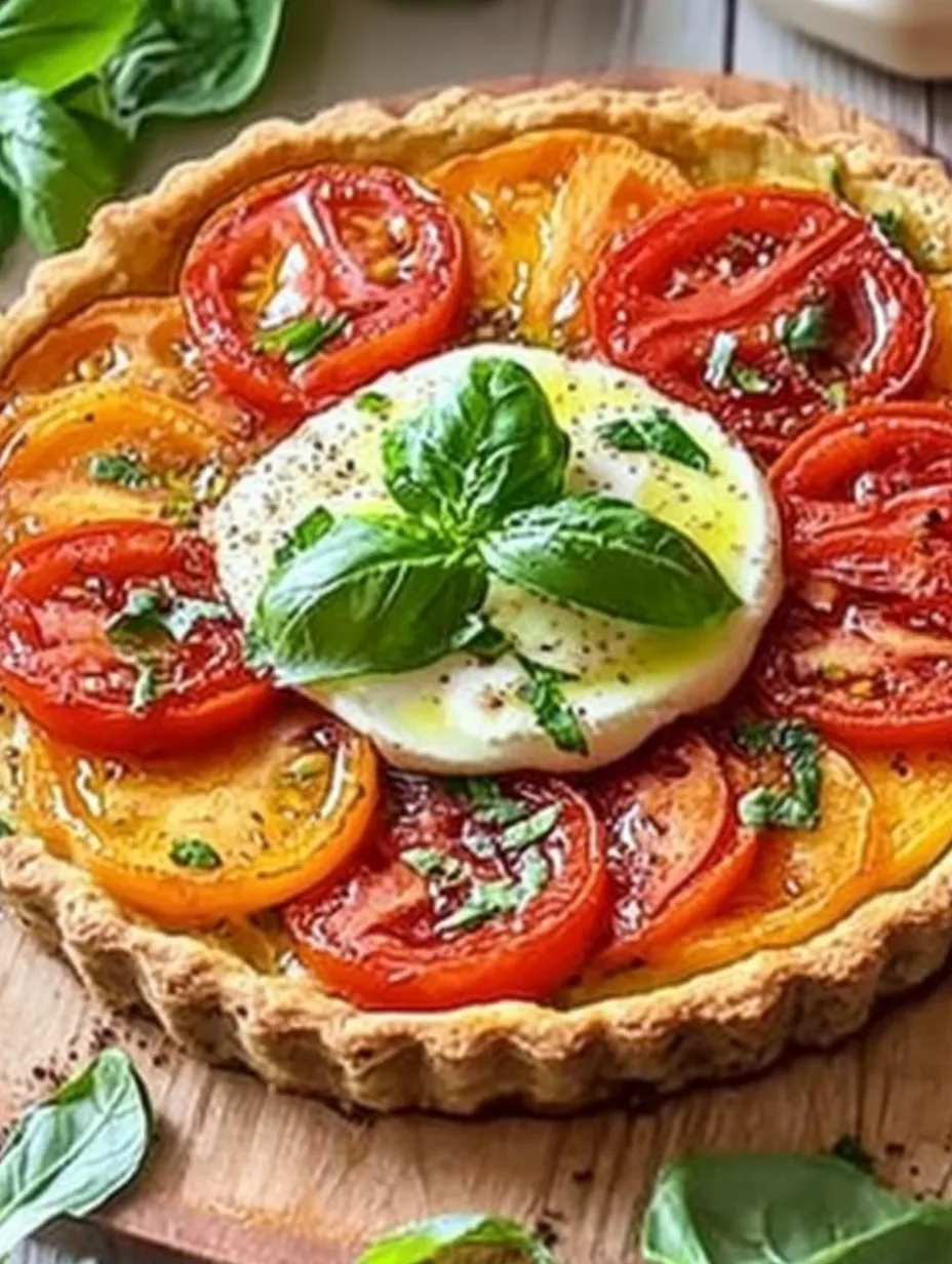 Tarte Tomates Pesto Mozzarella